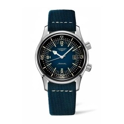 LONGINES LEGEND DIVER WATCH 42mm Automatic Blue Dial with Strap