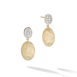 Marco Bicego Siviglia Collection 18ct Yellow & White Gold Diamond Drop Earrings