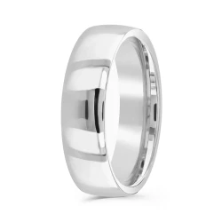 Platinum 6mm Plain Wedding Ring