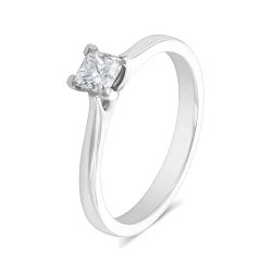 Freya Platinum 0.40ct Princess Cut Diamond Solitaire Ring