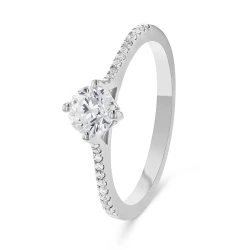 Platinum & 0.50ct Diamond Solitaire Engagement Ring
