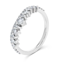 Platinum & Diamond Double Row Tiara Ring