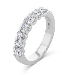 Platinum Seven Stone 0.96ct Diamond Ring