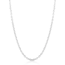 Silver 20" Filed Trace Chain