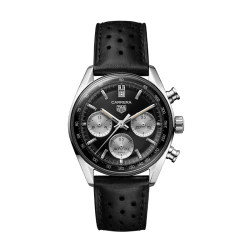 TAG Heuer Carrera Chronograph 39mm Black and Silver Dial