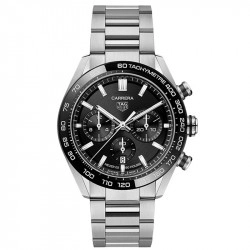 TAG Heuer Carrera Automatic Chronograph Black Dial Watch - 44mm