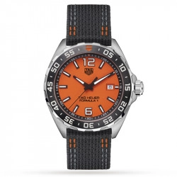 TAG Heuer Formula 1 Orange Dial Strap Watch - 43mm