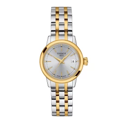 Tissot Classic Dream Lady 28mm Steel & Yellow PVD Silver Dial Watch