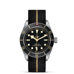 TUDOR Black Bay Fifty-Eight 39mm Black Dial Fabric Strap Watch