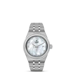 TUDOR Royal 28mm Mother-of-Pearl Diamond Dial & Bezel Watch