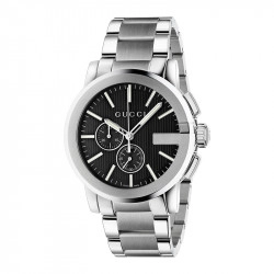 Gucci Gents G-Chrono Collection Black Dial Watch - 44mm
