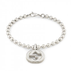 Gucci Interlocking Silver Boule Bracelet