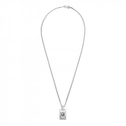 Gucci Silver Ghost Collection Tag Pendant
