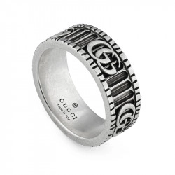 Gucci GG Marmont Silver 8mm Ring