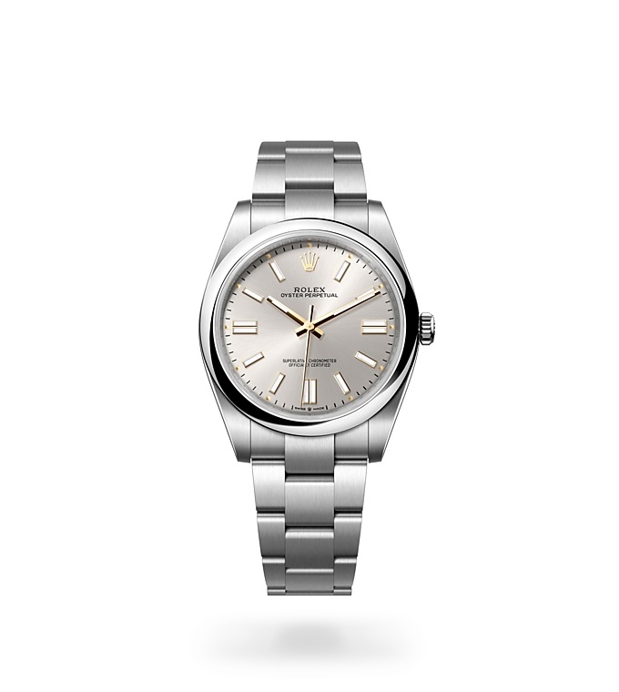 Rolex Oyster Perpetual 41, Oyster, 41mm, Oystersteel, m124300-0001 at Baker Brothers