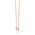18ct Rose Gold & Diamond Slider Pendant - 0.41ct